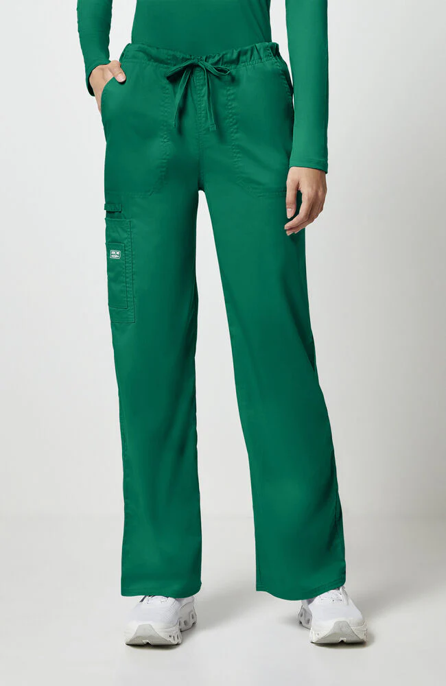 Unisex Drawstring 5-Pocket Cargo Scrub Pant