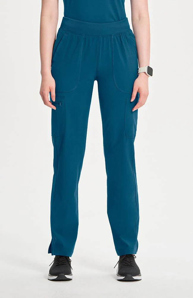 Women's Mid Rise Tapered Leg Pull-On Scrub Pant