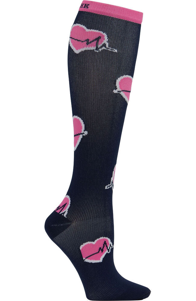 Women's Extra Wide 10-15 mmHg Print Support Sock