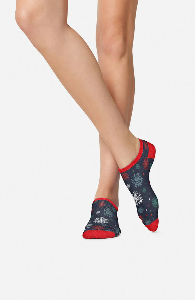 Women's Holiday Cheer Print 3-Pack Ankle Socks