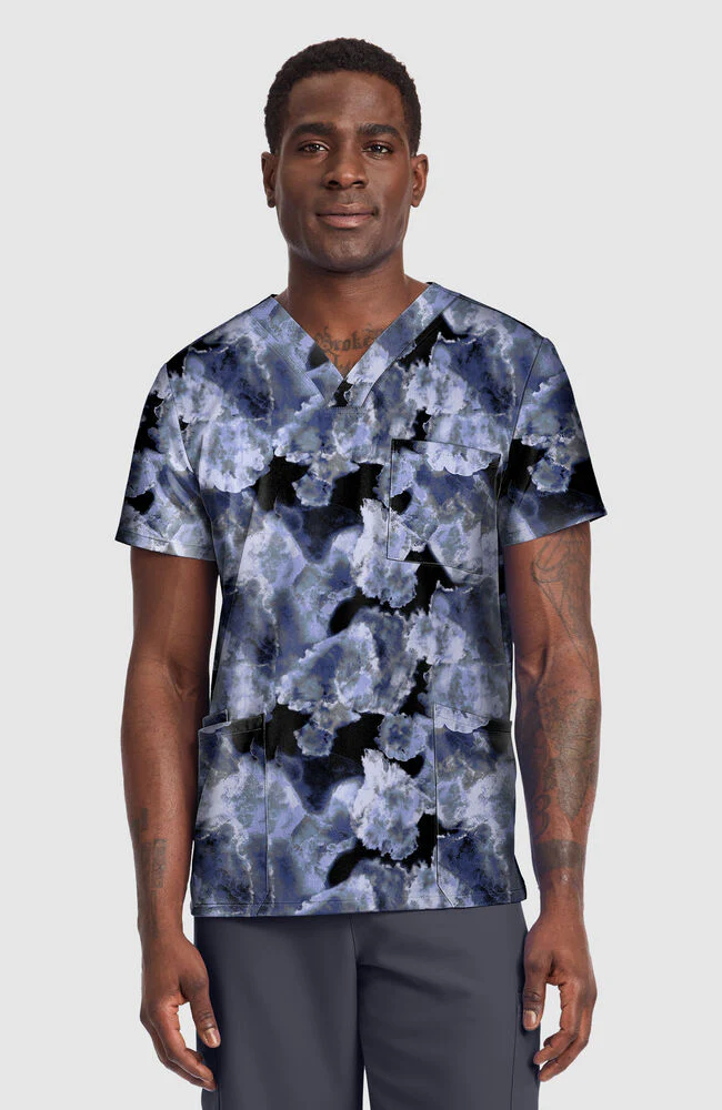 Men's Ice Cold Print Scrub Top