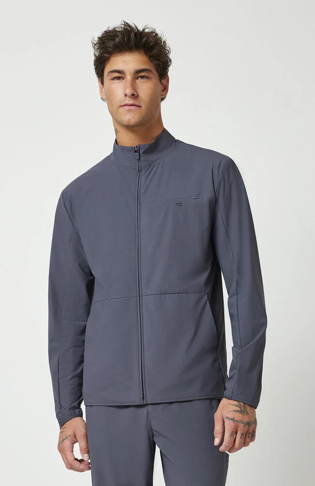Men's Zip Front 3-Pocket Warm Up Scrub Jacket