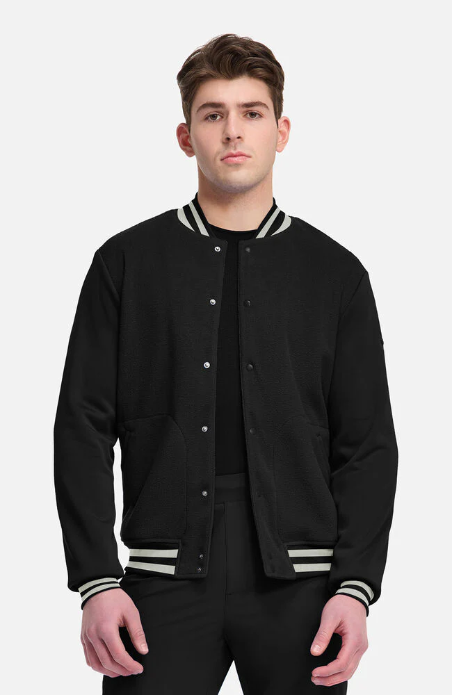 Men's Varsity 2-Pocket Bomber Scrub Jacket