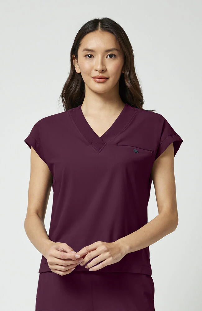 Women's Tuck-In Dolman V-Neck Scrub Top