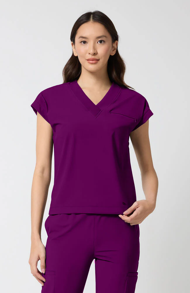 Women's Dolman Tuck-In V-Neck Scrub Top