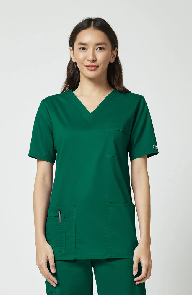 Unisex 4-Pocket V-Neck Scrub Top