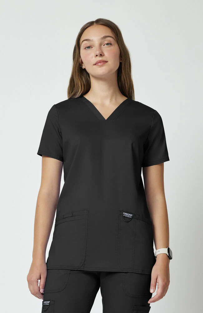 Women's 3-Pocket V-Neck Stretch Scrub Top