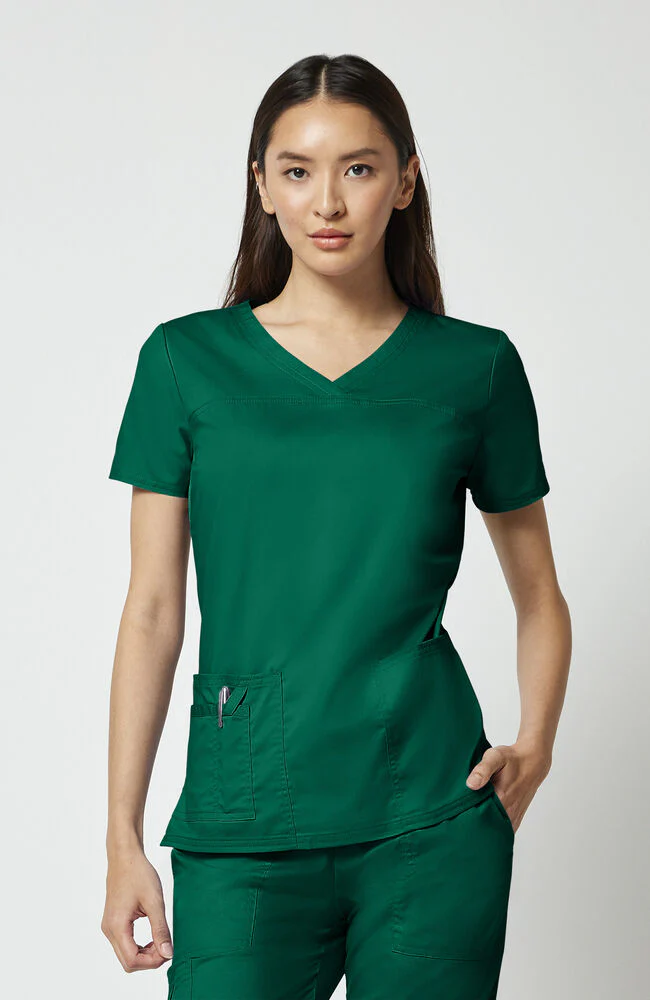 Women's 3-Pocket V-Neck Scrub Top