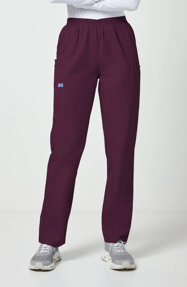 Women's Scrubs Elastic Waist Utility Scrub Pants