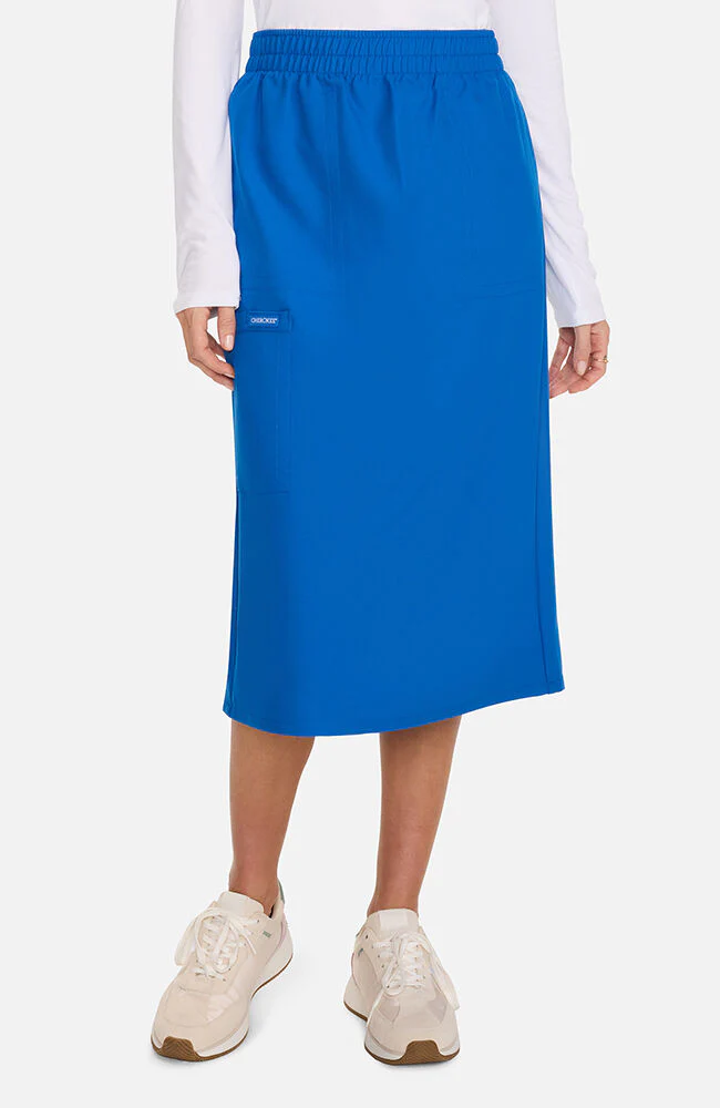 Women's 3-Pocket Midi Scrub Skirt