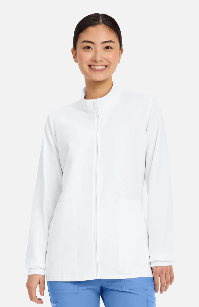 Women's 2-Pocket Zip Front Scrub Jacket