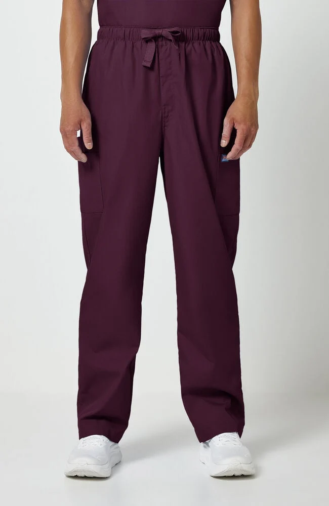 Men's Drawstring Cargo Scrub Pant