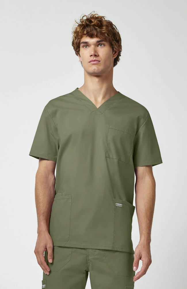 Men's Utility 4-Pocket V-Neck Scrub Top
