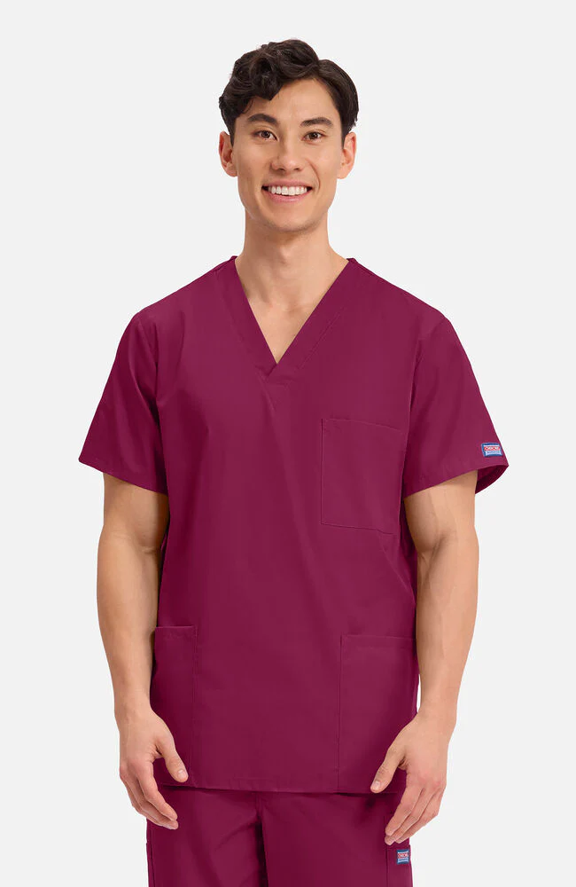 Unisex V-Neck 3-Pocket Scrub Top