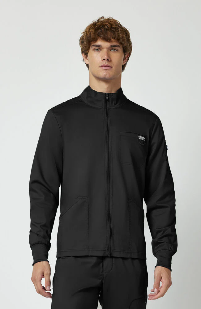 Men's Zip Front Scrub Jacket